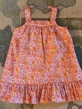 Little English Pink & Orange Floral Sundress - Girls 2T